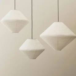 Paper Diamond lampeskjerm 60 cm, classic white