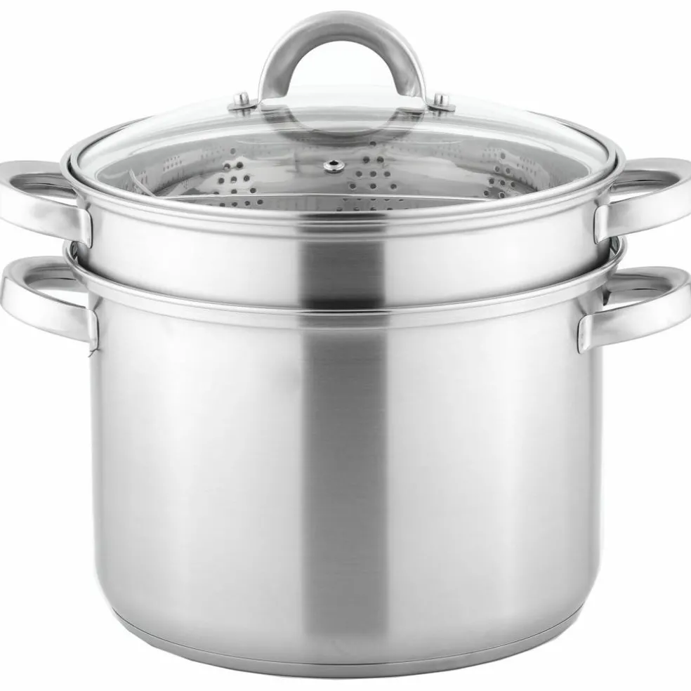 Pastagryte med dampinnsats + dørslag 7,5 liter
