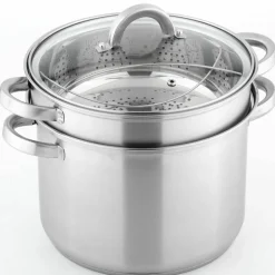 Pastagryte med dampinnsats + dørslag 7,5 liter
