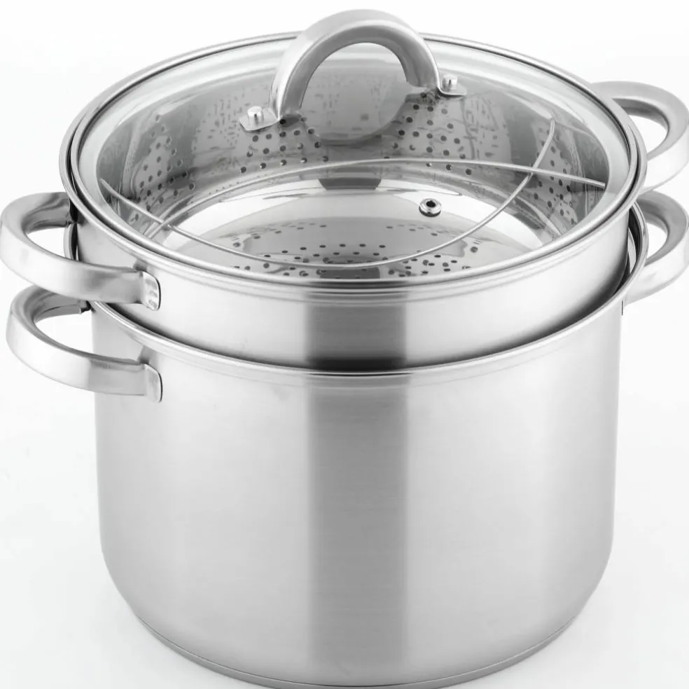 Pastagryte med dampinnsats + dørslag 7,5 liter