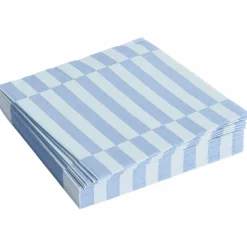 Pattern Lunch serviett, grey/blue
