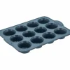 Pecan muffinsform 12 stk, 33x24x4 cm, indigo