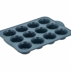 Pecan muffinsform 12 stk, 33x24x4 cm, indigo