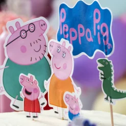 Peppa Gris kakepynt 12 stk