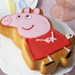 Peppa Gris motiv bakeform 19,5x27 cm, rosa