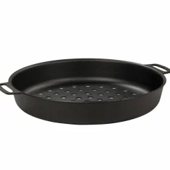 Perforert grillform, Ø30 cm, karbonstål