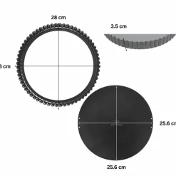 Performance paiform med løs bunn 28 cm