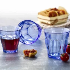 Picardie glass 25 cl marineblå, 6 stk.