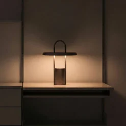 Pier bærbar LED-lampe 25 cm, stål