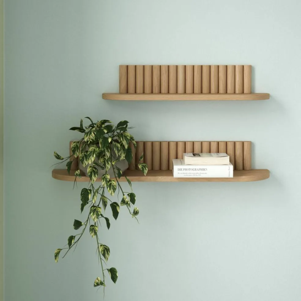 Pillar hylle large 78 × 15 cm, eik