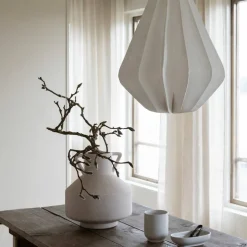 Pinecone taklampe, hvit