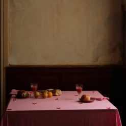 Pink Hearts duk 330×145 cm, rosa