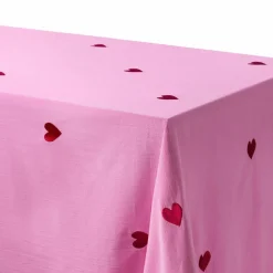 Pink Hearts duk 330×145 cm, rosa