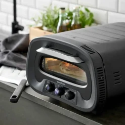 Pizzaovn elektrisk 1700 watt, svart