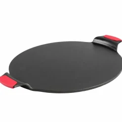 Pizzasten med håndtak, gjutjern