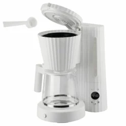 Plissé kaffetrakter, hvit