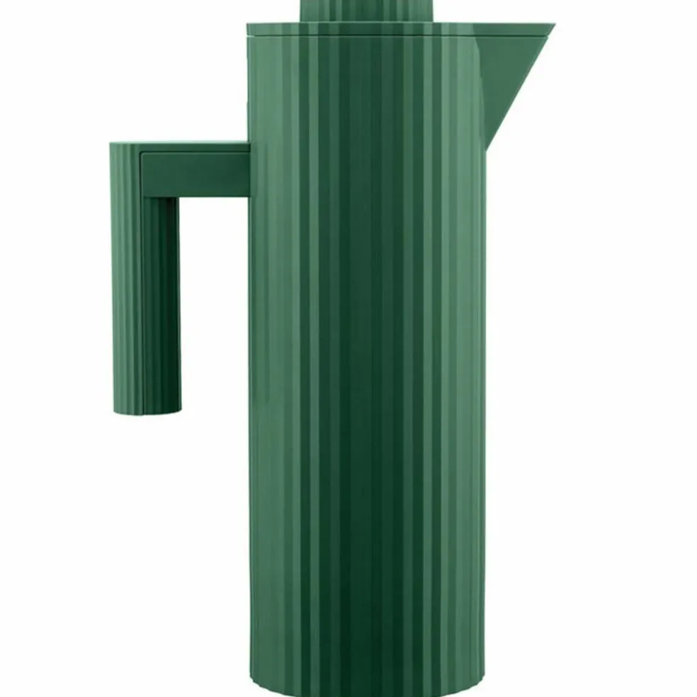 Plissé termokanne 1 liter, rød