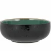 Poke-/ramenskål 18 cm, grønn/svart