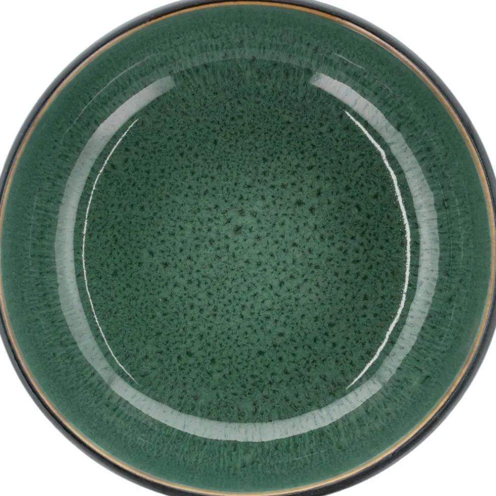 Poke-/ramenskål 18 cm, rav/svart