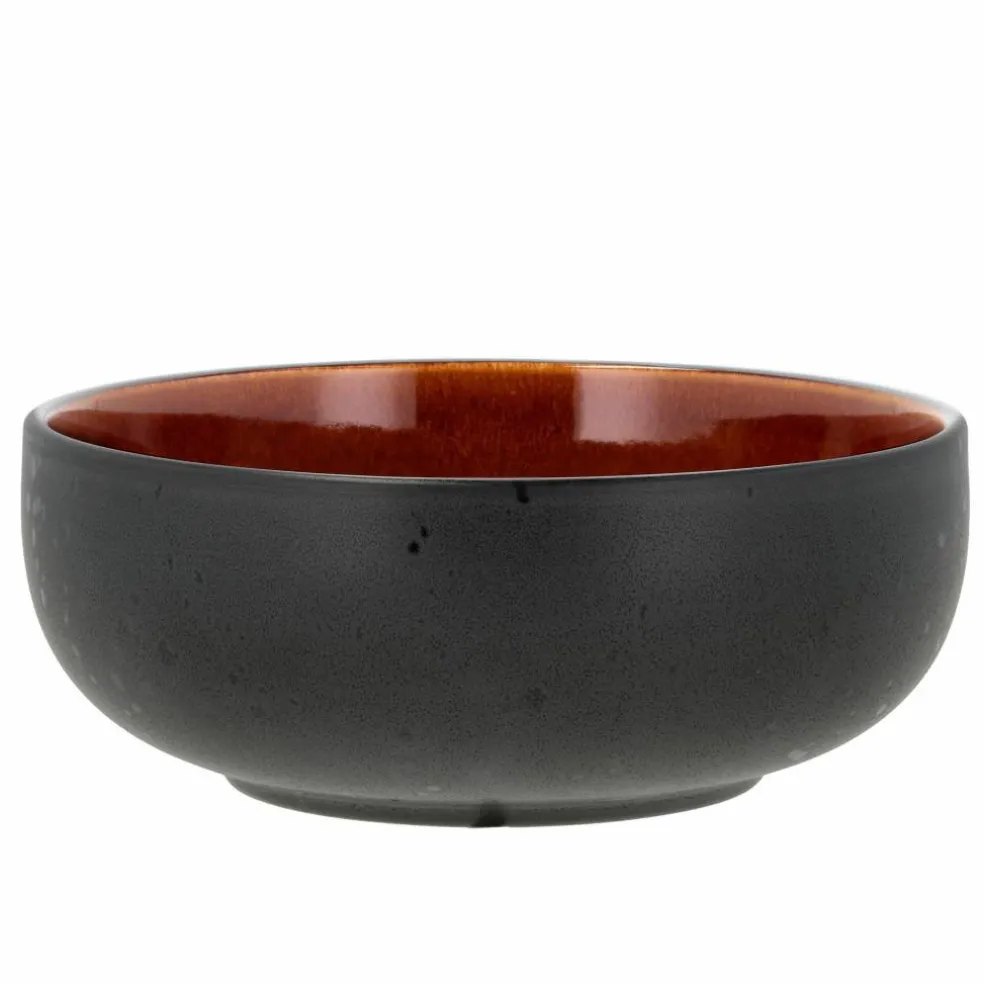 Poke-/ramenskål 18 cm, rav/svart