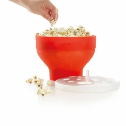 Popcornmaker XL + 4 skåler, rød