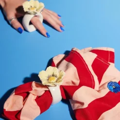 Poppy serviettring 2-pakning, blå