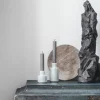 Porselæn Kronelysestake 7cm Hvit