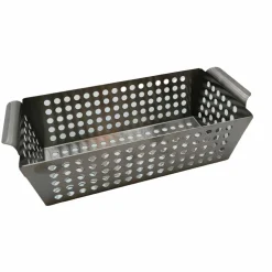 Premium grillkurv i rustfritt stål