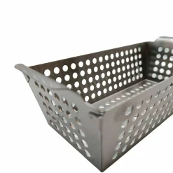 Premium grillkurv i rustfritt stål