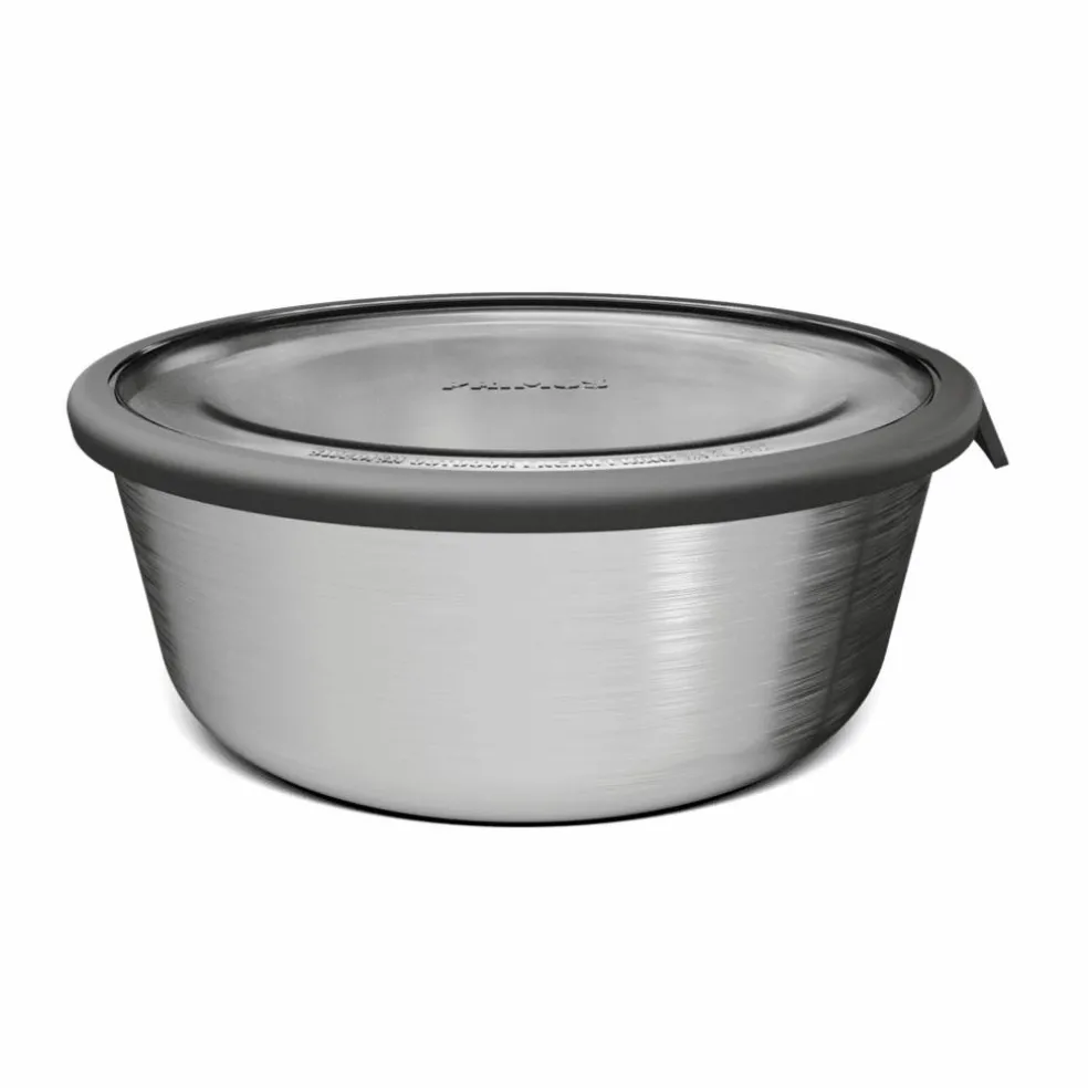 PrepSkål med lokk 0,6 liter, rustfritt stål