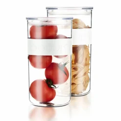 Presso oppbevaringsbokser 12 deler, transparent