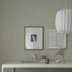 Prisma taklampe i lin 45 cm, hvit