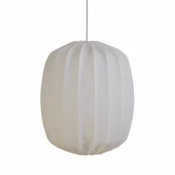 Prisma taklampe i lin 35 cm, hvit