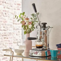 Professional Espressomaskin Rustfritt stål med svarte håndtak LPLPLQ01EU