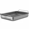 Professional langpanne med rist 30 x 22 cm