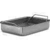 Professional langpanne med rist 26 x 19 cm