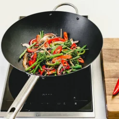 Professionell Wok Karbonstål 35,5 cm Non-stick