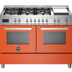 PRO126G2EBIT Professional Gasskomfyr 120 cm, Hvit