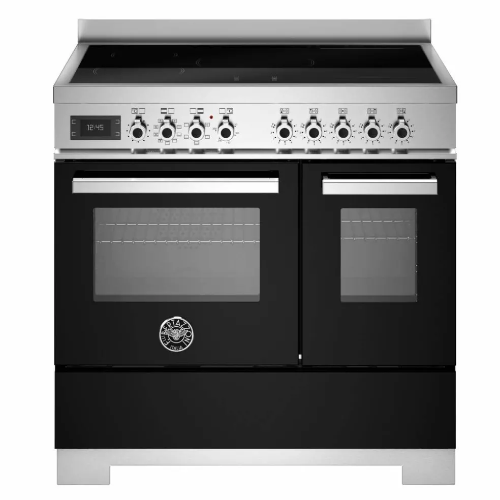 PRO95I2EART2 Professional induksjonskomfyr 90 cm med 5 soner og 2 ovner, oransje