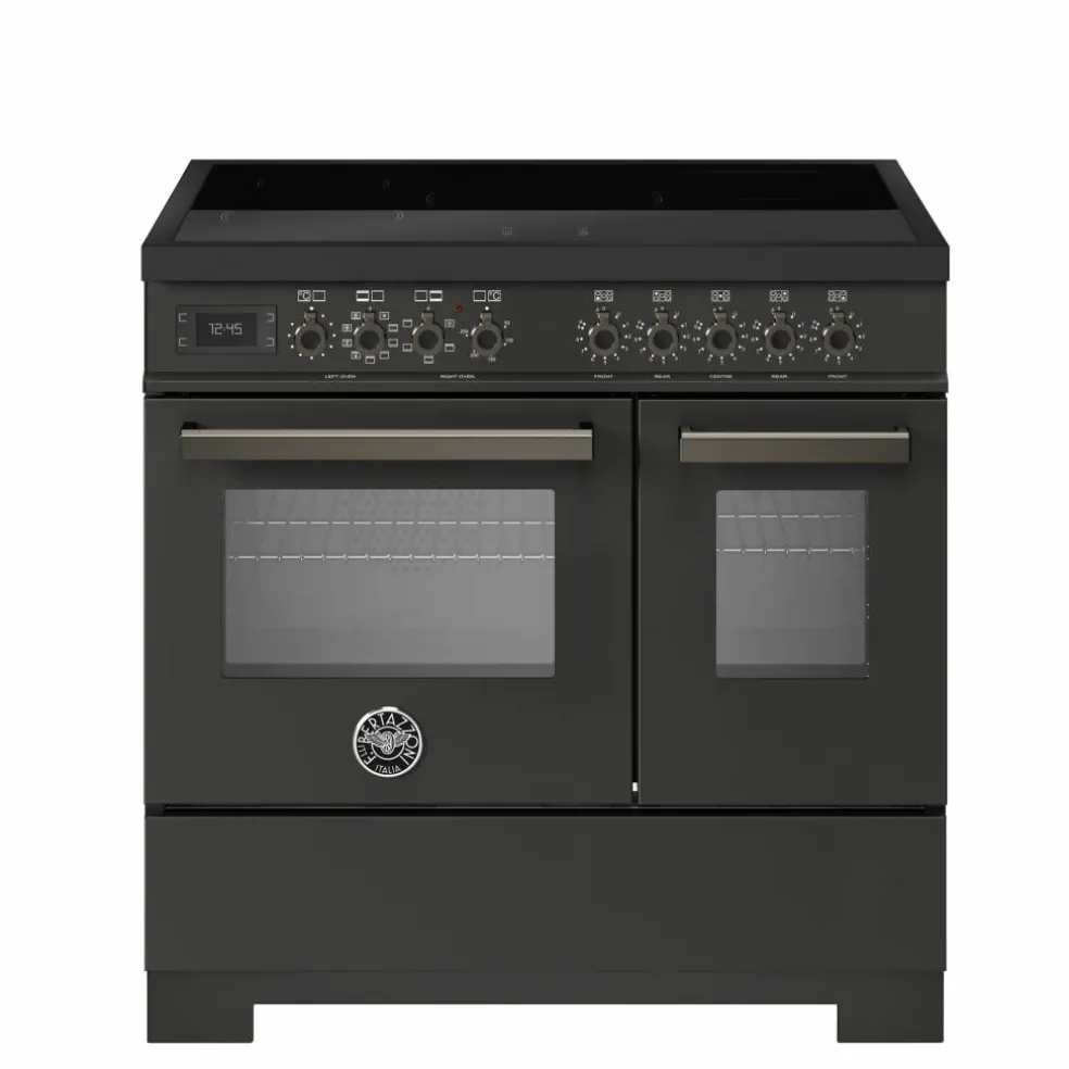 PRO95I2EART2 Professional induksjonskomfyr 90 cm med 5 soner og 2 ovner, oransje