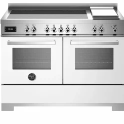 PRO125I2EART2 Professional induksjonskomfyr 120 cm med 5 soner, elektrisk stekebord og 2 ovner, oransje
