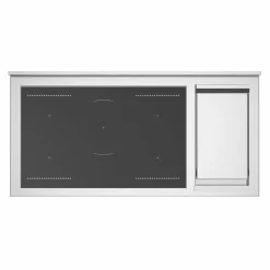 PRO125I2EART2 Professional induksjonskomfyr 120 cm med 5 soner, elektrisk stekebord og 2 ovner, oransje