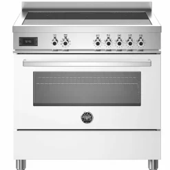 PRO95I1EBIT Professional induksjonskomfyr med ovn 90 cm, Hvit