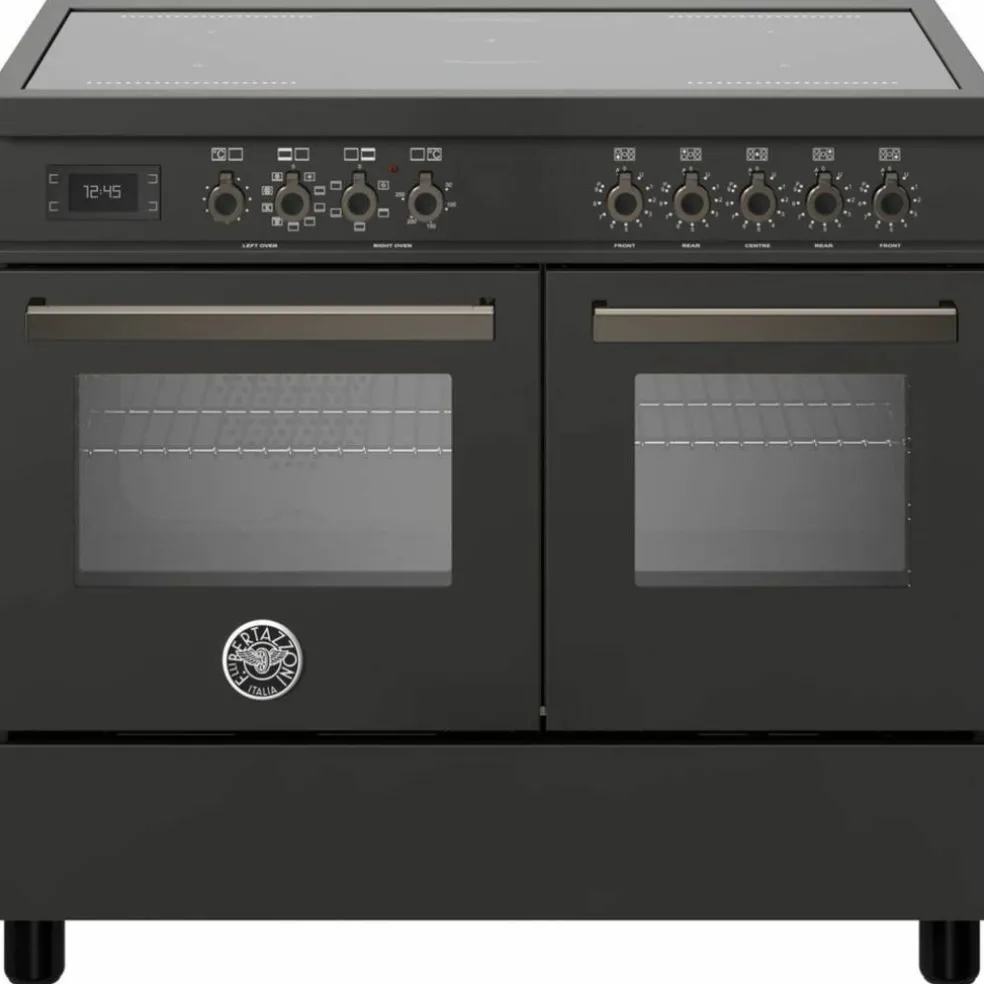 PRO105I2ECAT Professional induksjonskomfyr med dobbelovn 100 cm, Svart