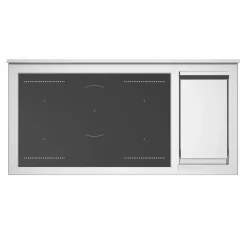 PRO125I2EGIT2 Professional induksjonskomfyr 120 cm med 5 soner, elektrisk stekebord og 2 ovner, gul