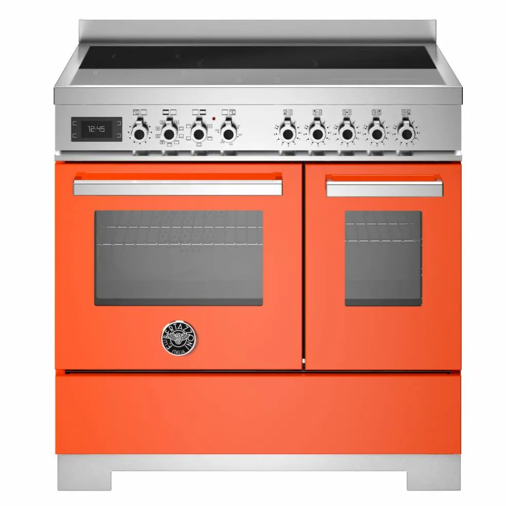 PRO95I2ENET2 Professional-serien induksjonskomfyr 90 cm med 5 soner og 2 ovner, svart