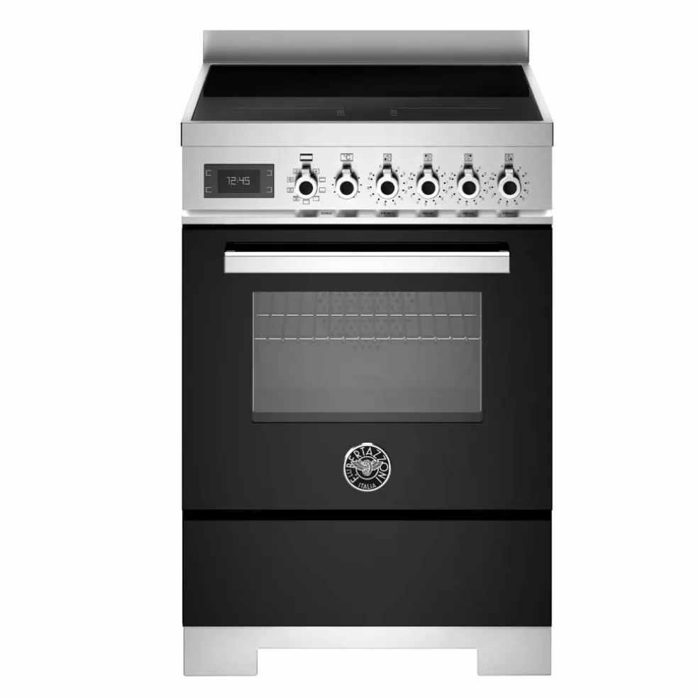 PRO64I1EROT2 Professional induksjonskomfyr 60 cm med 4 soner og 1 ovn, rød