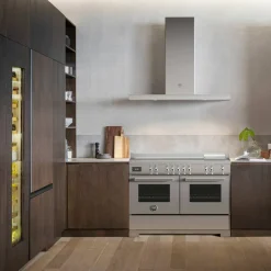 PRO125I2EXT2 Professional induksjonskomfyr 120 cm med 5 soner, elektrisk stekebord og 2 ovner, rustfritt stål