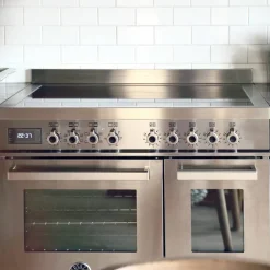 PRO95I2EXT Professional induksjonskomfyr med dobbelovn 90 cm, Rustfritt Stål