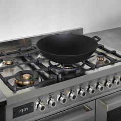 PRO96L2EART2 Professional gasskomfyr 90 cm med 6 brennere og 2 ovner, oransje